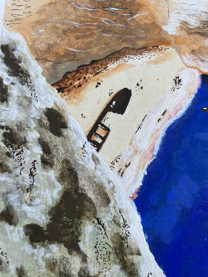 Detail shot of the wreck