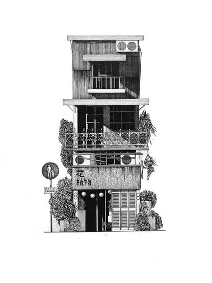 Tokyo house 2 bw