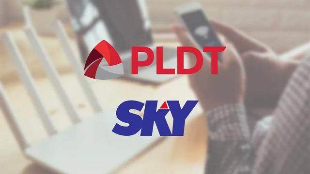 The PLDT and SkyCable logo