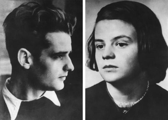 Undatierte Fotoaufnahmen von Hans und Sophie Scholl. 

(© picture-alliance/dpa, dpa)