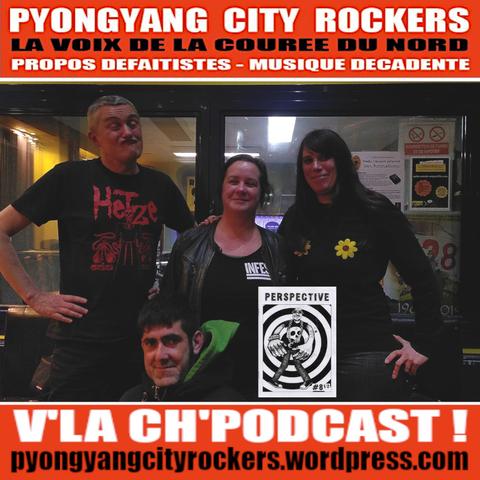 Flyer du podcast du Pyongyang City Rockers #327, vla l'équipe.