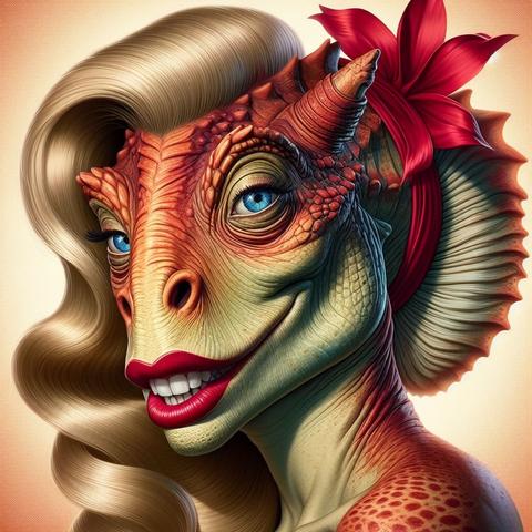 Super model from the Gungan race in Star Wars :-)