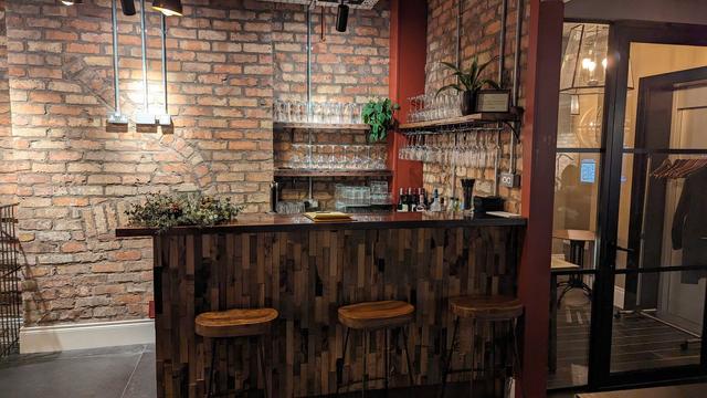 Small Bar area serving Alcohol and non Alcoholic beverages