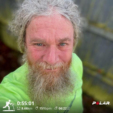 Selfie with run stats