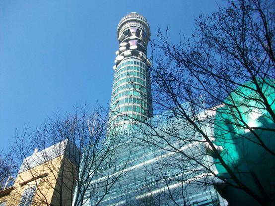 The BT Tower. Apparently the Angry Brigade tried to blow this up in the 1970s because modern architecture made them more angry