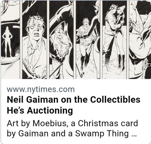NYT headline mentioned above, with a black and white comic drawing shown