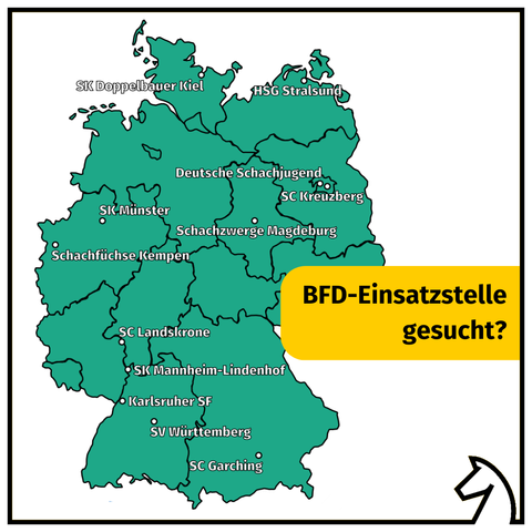 Deutschlandkarte mit Übersicht über die Einsatzstellen (siehe verlinkte Website)