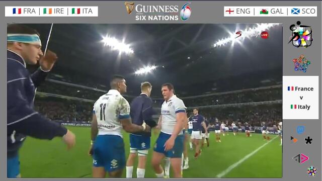An image just after the match. Players of both teams shaking hands.