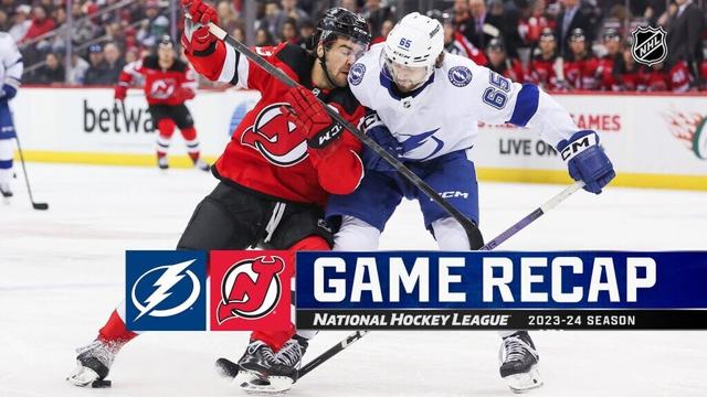 Lightning @ Devils 2/25 | NHL Highlights 2024