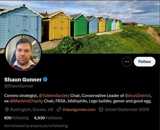 #FatLittleToryScumbag, #ShaunGunner