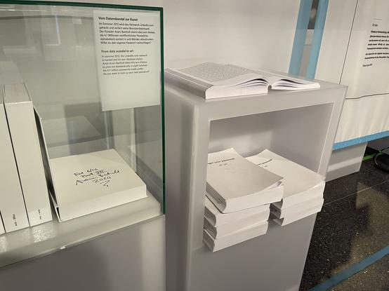 Foto des Kunstwerks. Zu sehen ist eine signierte Ausgabe hinter Glas, wie eine Hand-Version.