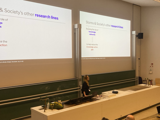 Eulalia Baulenas talking about Storms & Science.