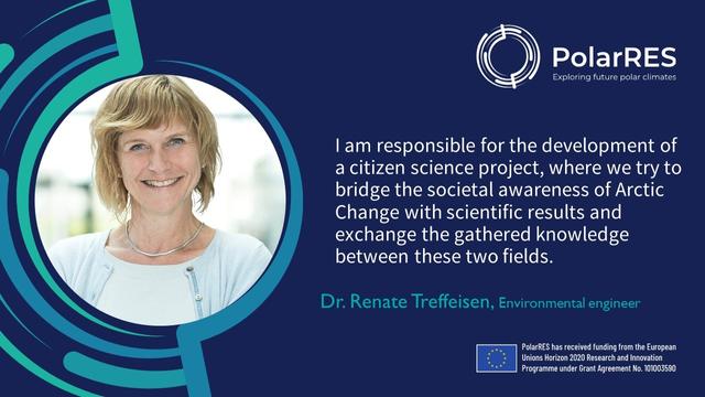 Photo of Dr. Renate Treffeisen, promoting the researchers in the spotlights PolarRES series