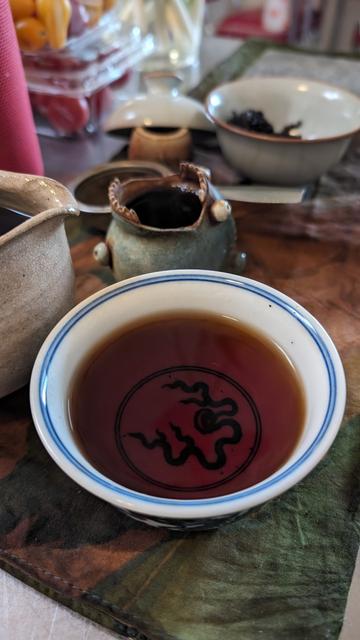 Shou Puerh in a bowl.