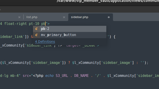 Sublime text only showing me a couple classes
