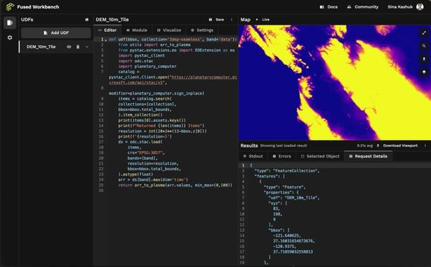 screen shot - Fused - interface