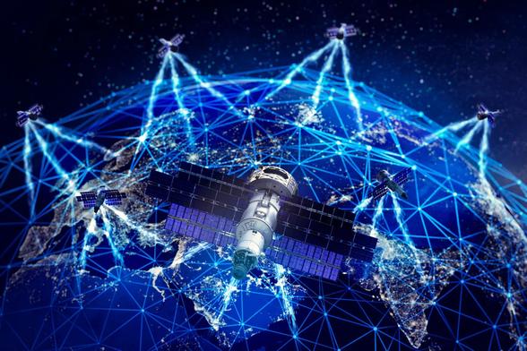 graphic - satellites in orbit
