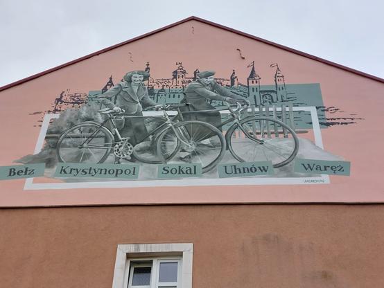 Mural by Arkadiusz Andrejkow in Ustrzyki Dolne, Poland