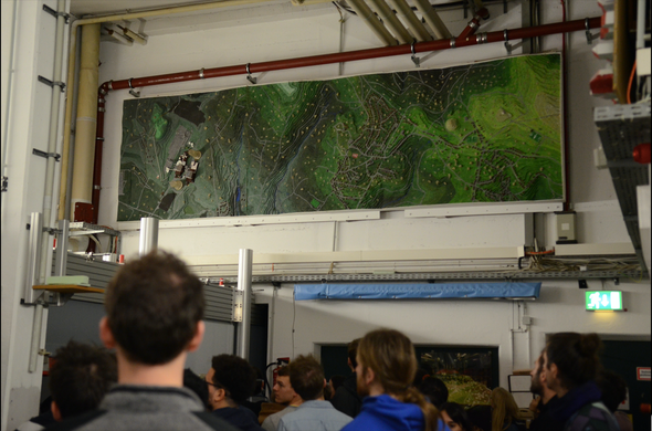 landscape model for the wind tunnel at Geomatikum