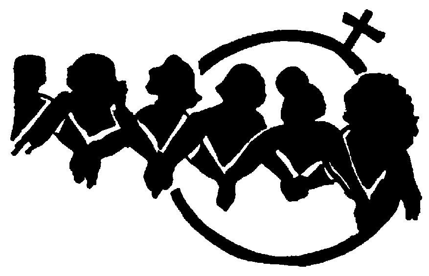 Women together with a feminism symbol