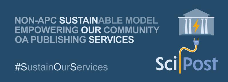 SciPost Sustain Our Services Campaign image.

Illustration: an academic building providing power to SciPost's non-APC-based,  sustainable, community-run OA publishing model.