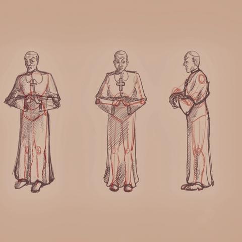 Character design for Legends of Castile adventure game