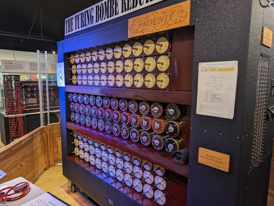 The rebuilt Bombe from The Turing Bombe Rebuild Project.