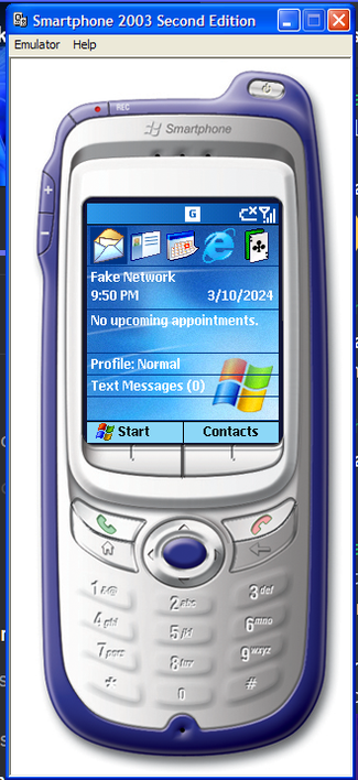 Windows Mobile 2003 SE for Smartphones.