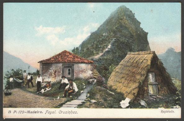 Printed colour postcard showing a view of the Cruzinhas Viewpoint in Faial parish on Madeira.
Publisher not stated, No BP179, c.1910.
Postally unused, but with short message.
Good condition, with slight corner bumps.