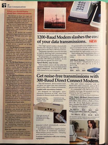 Page from Inmac mail order catalog from 1983