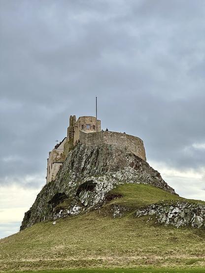 Lindisfarne Castle on Holy Island off the Northumberland coast