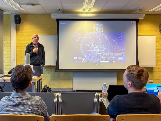 Michael Granitzer, Project head, at the ows.eu team meeting at Radboud University