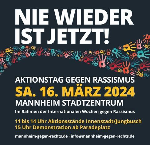 Mannheim Aktionstag gegen Rassismus 16.3.2024