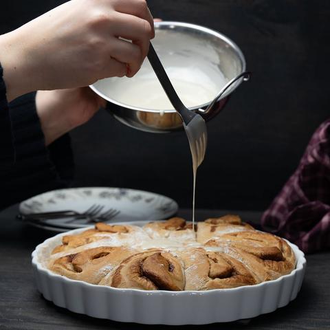 Zimtschnecken mit Glasur
