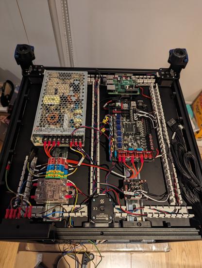 Partial wiring of the components