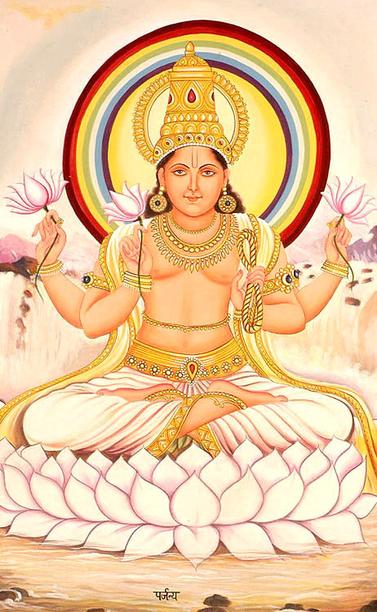 Solar Deity - Lord Parjanya
भगवान पर्जन्य

Source - http://www.harekrsna.de/surya/surya_parjanya.jpg