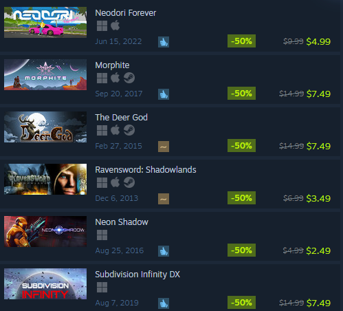 Steam Sale for Crescent Moon