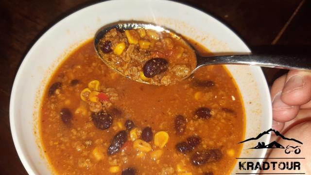 Chili con Carne fertig zum Essen.