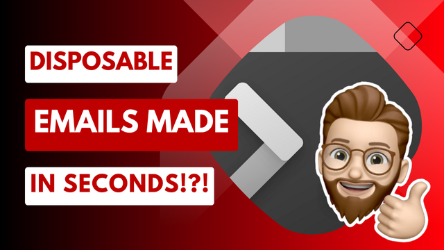 YouTube Thumbnail image highlighting the Terminal logo with the caption "Disposable Emails Made in Seconds!?!"