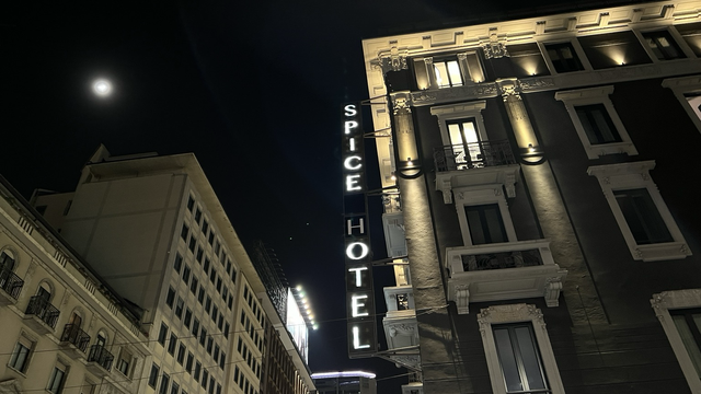 Spice Hotel in the moonlight