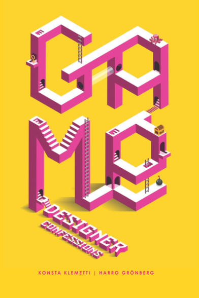 The book cover for Game Designer Confessions by Harro Grönberg and Konsta Klemetti.