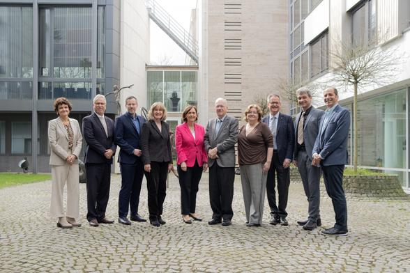 DFG President Katja Becker and FAPESP President Marco Antonio Zago from Brazil with delegation.