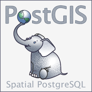 Logo PostGIS la planète Terre sur le bout de la trompe d'un éléphant souriant - la source de l'image sur Wikimedia Commons : https://commons.wikimedia.org/wiki/File:Logo_square_postgis.png