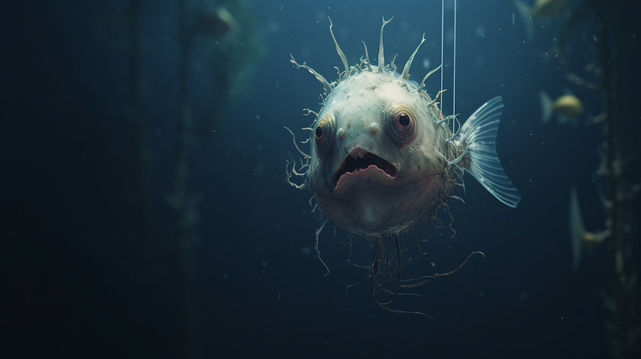 Midjourney: generated Image of a mystic fish