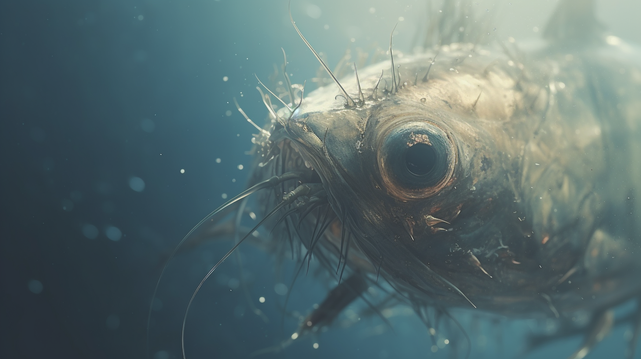 Midjourney: generated Image of a mystic fish