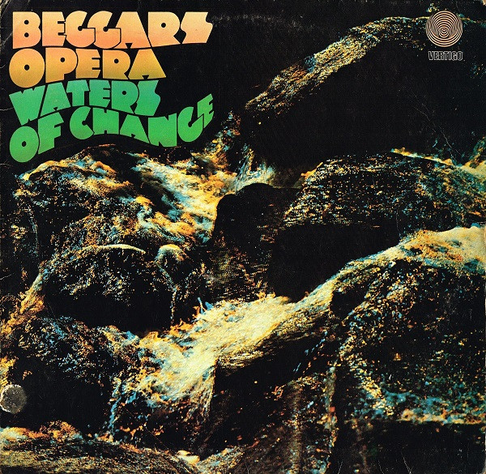 Vinyl front Cover Showing River running over rocks