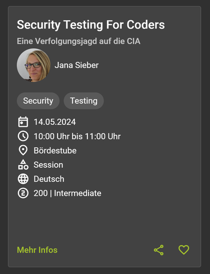 Screenshot MD Dev Days Session