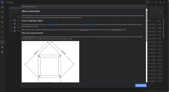 Internal Markdown renderer, showing the Klipper docs