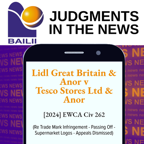 Cell phone screen with information about judgment typed on it