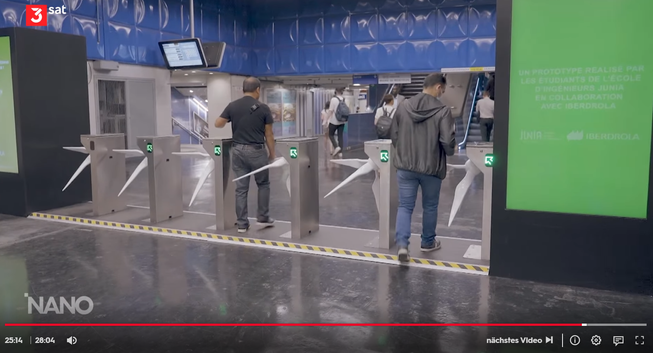 Drehkreuze produzieren Strom

U-Bahn Drehkreutze im Rotorblatt design